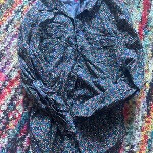 Pure Energy Floral Blue Top